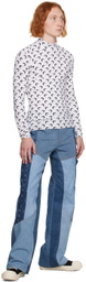 Marine Serre White Second Skin Turtleneck