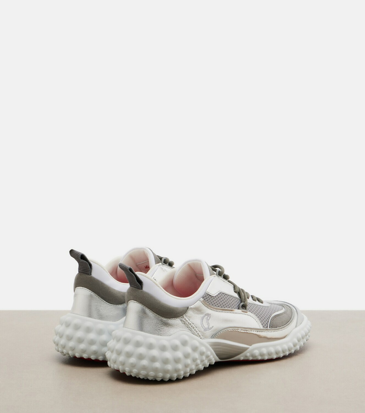 Christian Louboutin Mara suede and mesh sneakers