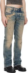 Diesel Blue Straight 1985 Larkee 09k32 Jeans