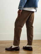 Folk - Straight-Leg Cotton-Corduroy Trousers - Brown