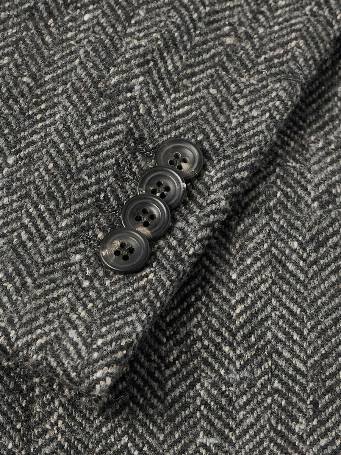 J. Mueser - Waverly Herringbone Wool Blazer - Gray