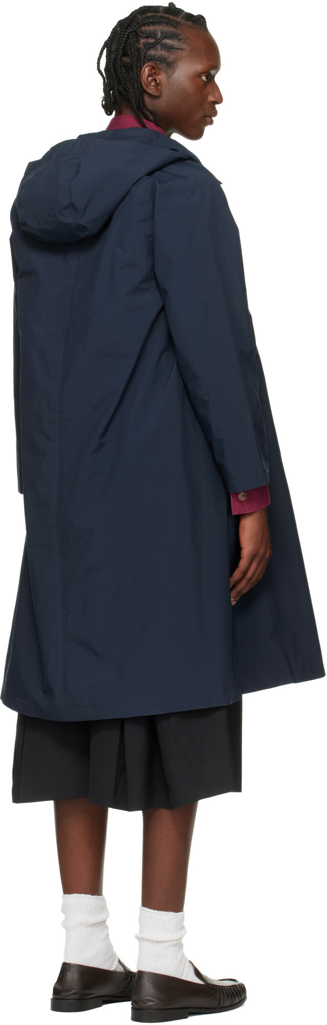 nanamica Navy 2L Nylon GORE-TEX Hooded Coat