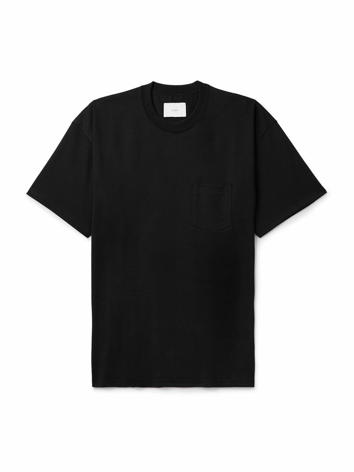 ssstein - Oversized Cotton-Jersey T-Shirt - Black