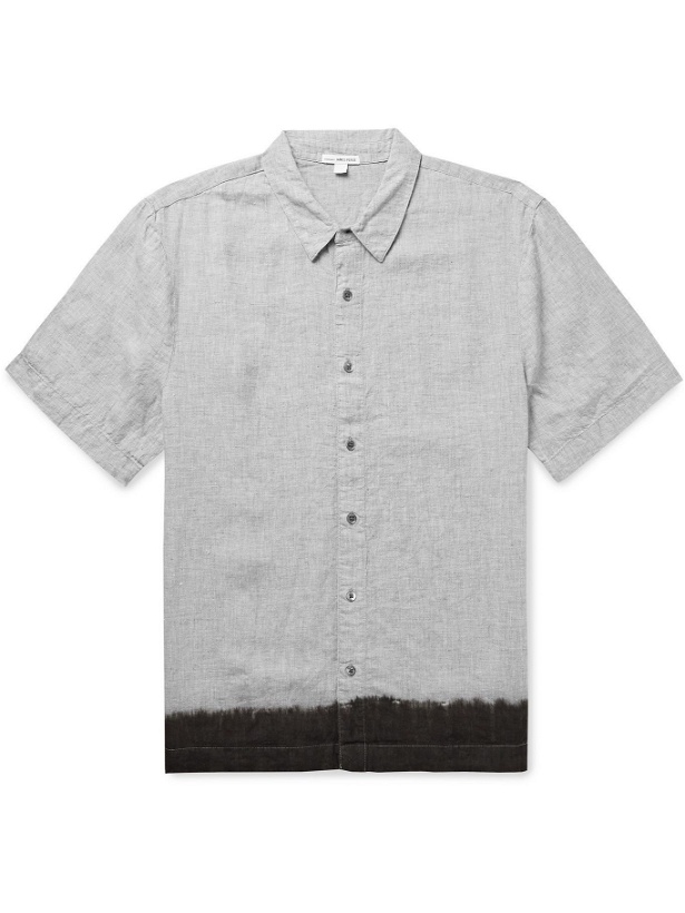 Photo: JAMES PERSE - Dip-Dyed Slub Linen Shirt - Gray - 2