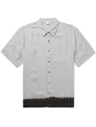 JAMES PERSE - Dip-Dyed Slub Linen Shirt - Gray - 2
