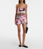 Pucci Printed silk shorts