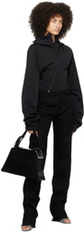 Jade Cropper Black Raw Hem Jeans