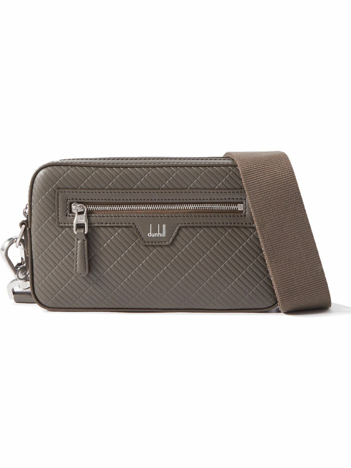 Photo: Dunhill - Contour West End Embossed Leather Messenger Bag