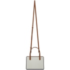 Loewe Grey and Tan Postal Bag