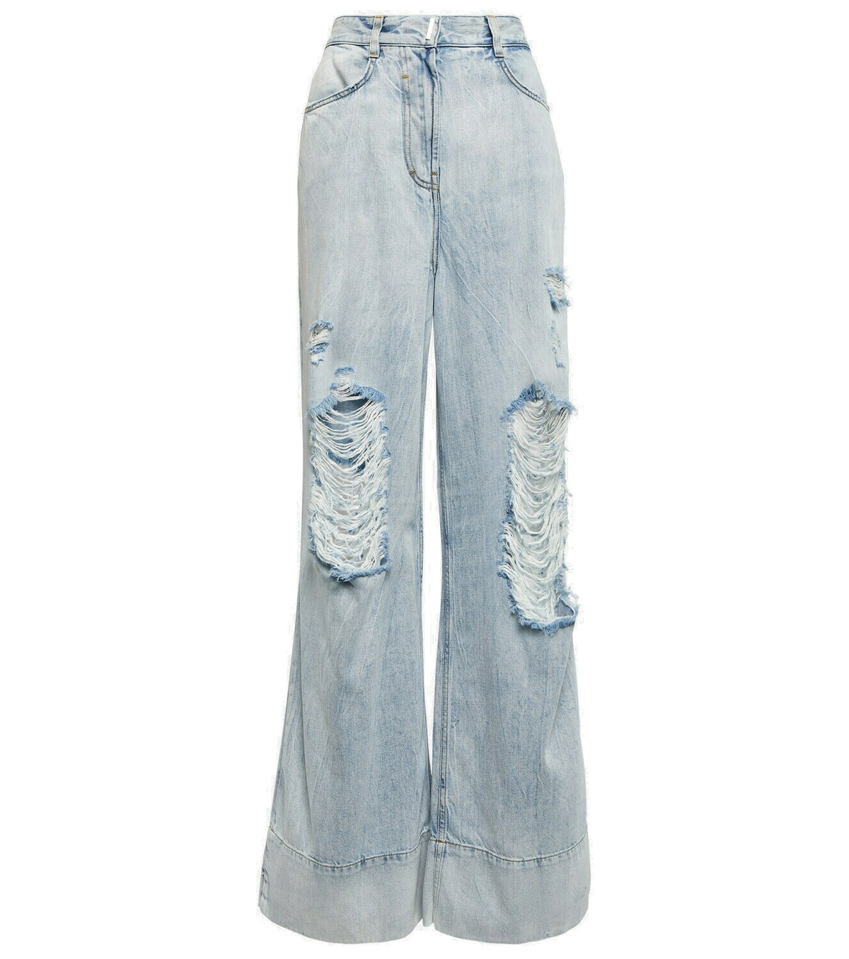 Givenchy - Distressed wide-leg jeans Givenchy
