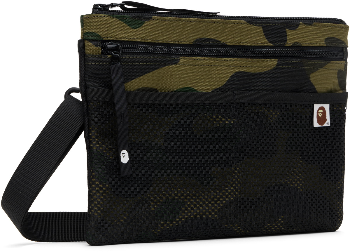 BAPE Khaki 1st Camo Cordura Satchel