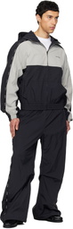 We11done Black Logo Tape Track Pants