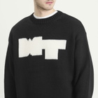 WTAPS Men's Intarsia Knit Sweater in Black
