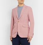 MAN 1924 - Pink Kennedy Slim-Fit Unstructured Linen Blazer - Pink