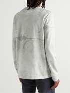 Klättermusen - Ask Logo-Embroidered Camouflage-Print Cotton-Jersey T-Shirt - Gray