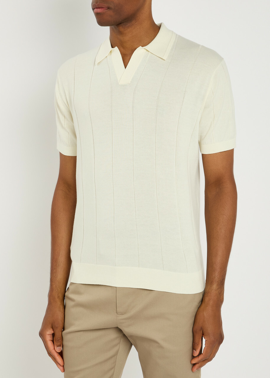 Lestrange Signature Cotton Polo Shirt Ecru
