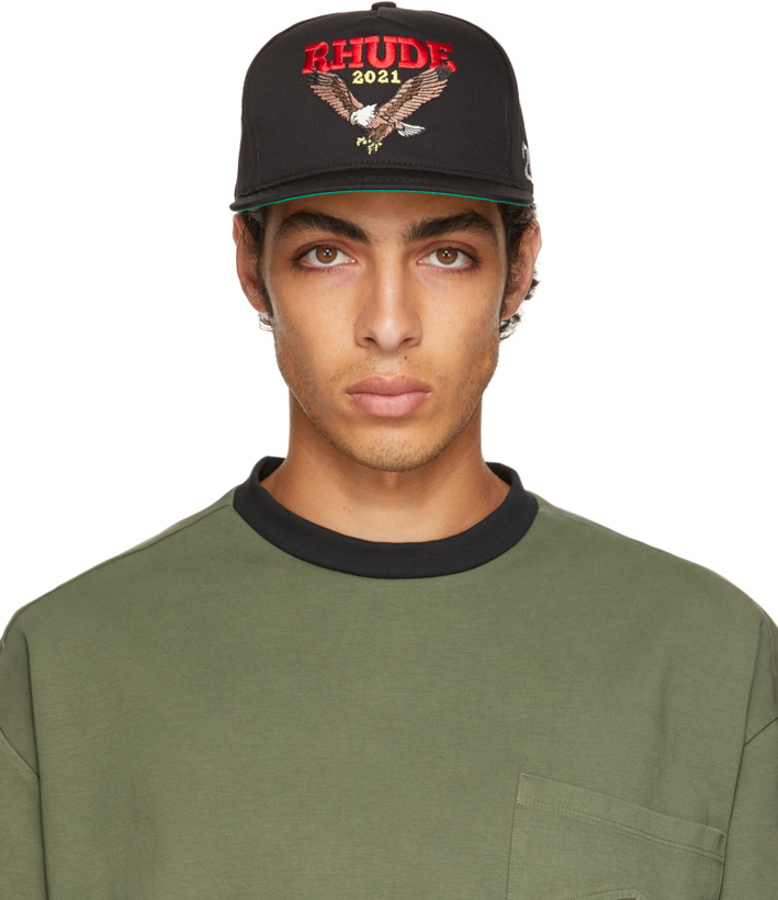 Photo: Rhude Black Eagle Logo Hat