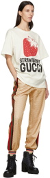 Gucci Off-White 'Strawberry Gucci' Cotton T-Shirt