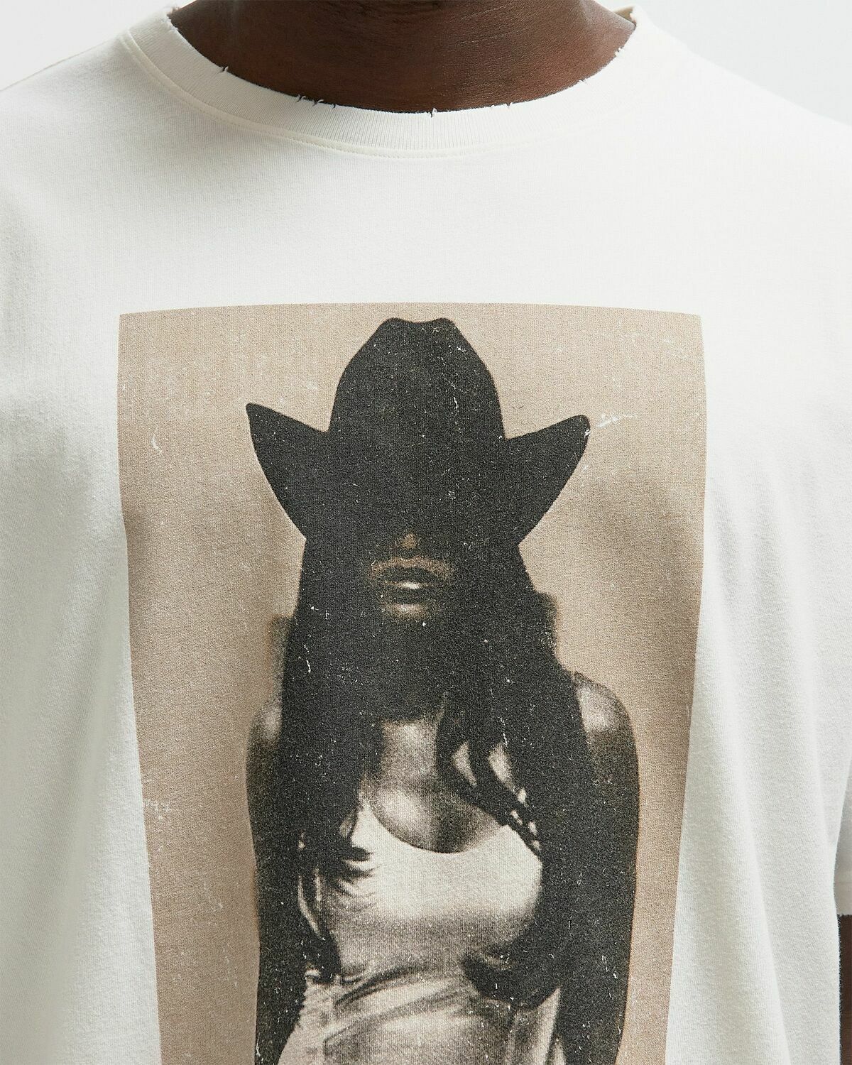 Duke & Dexter Duke Cowgirl Tee White Mens Shortsleefe