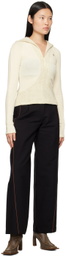 Kijun Black Piping Trousers