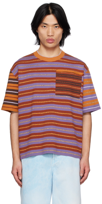 Photo: Jacquemus Multicolor Le Raphia 'La Mailla Sao' T-Shirt