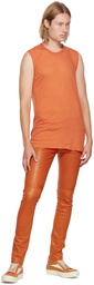 Rick Owens Orange Basic Tank Top