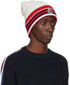 Moncler Off-White Knit Beanie