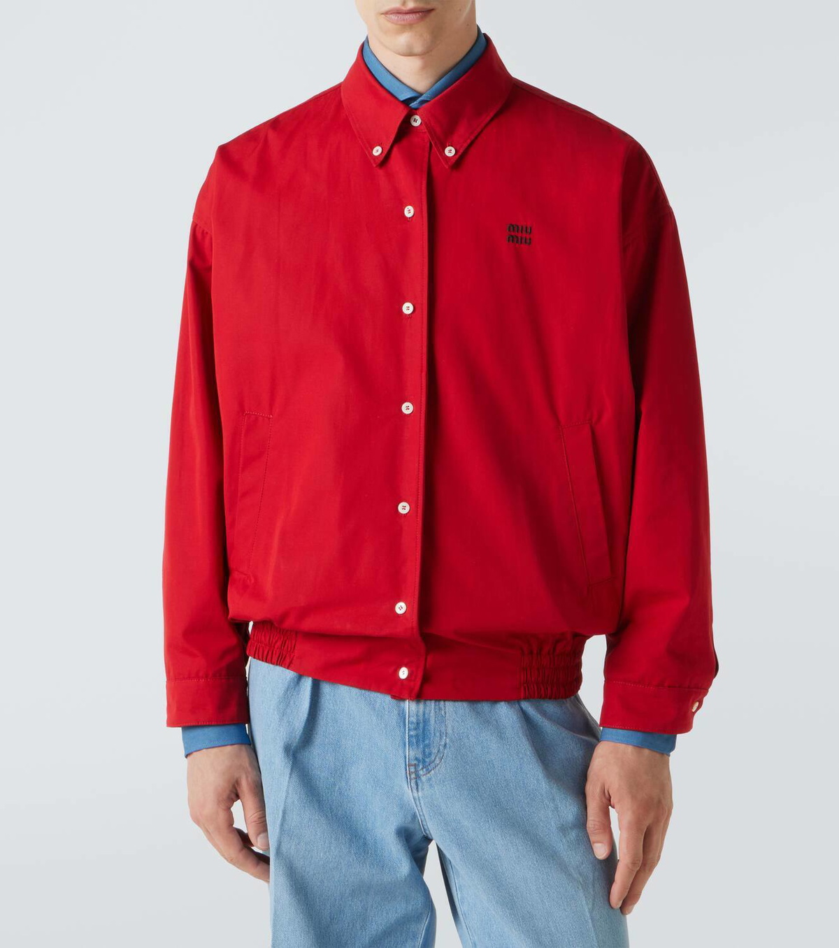 Miu Miu Cotton poplin blouson Miu Miu