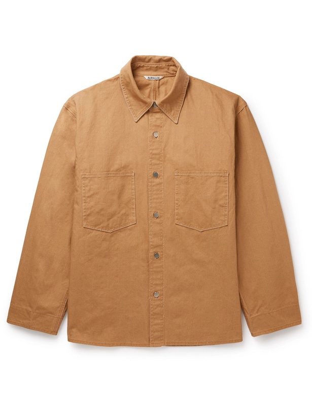 Photo: Auralee - Organic Cotton-Canvas Jacket - Brown