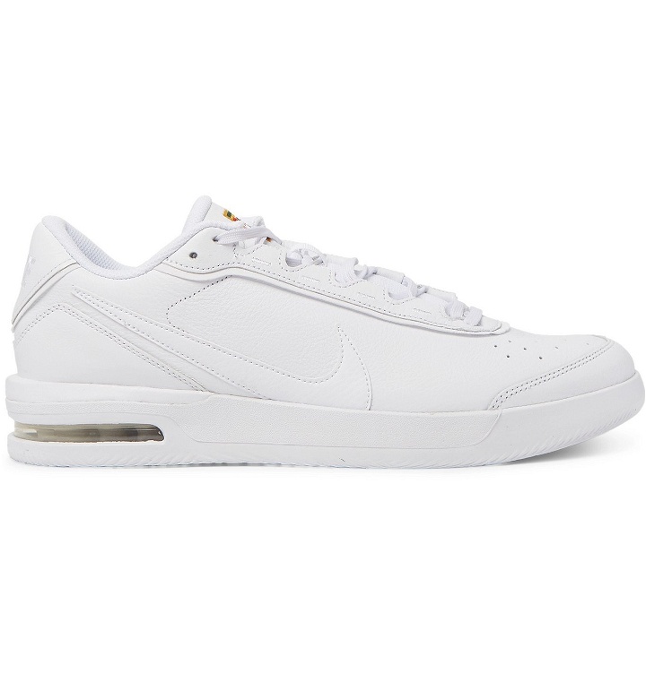 Photo: Nike Tennis - NikeCourt Air Max Vapor Wing Premium Leather Tennis Sneakers - White