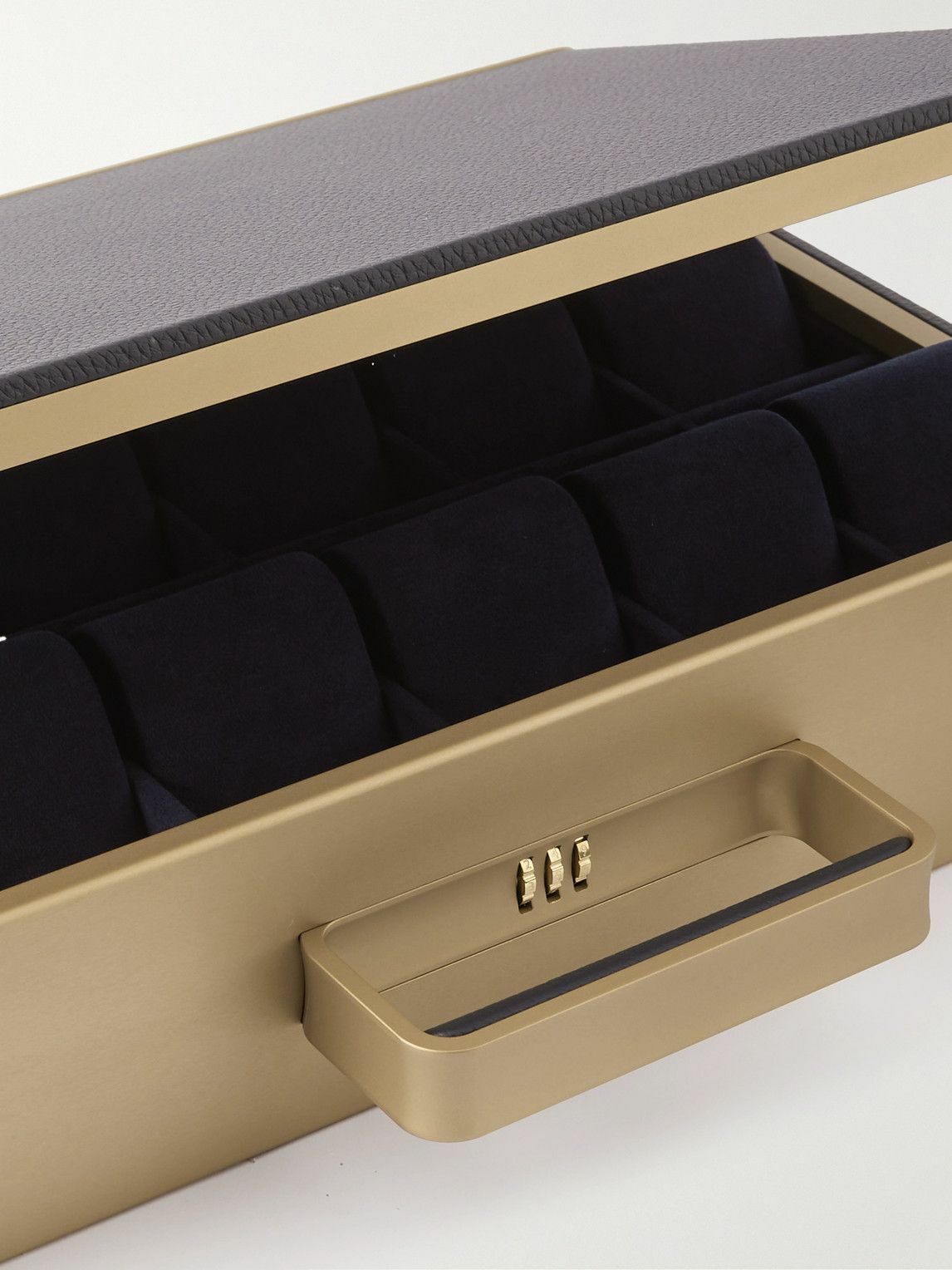 Charles Simon - Mackenzie Full-Grain Leather 12-Piece Travel Watch Case