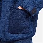 Blue Blue Japan Men's Two Tone Quilt Liner Jacket in Indigo