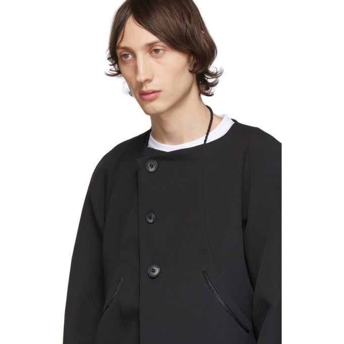 Kiko Kostadinov Black Goff Darted Zip Jacket Kiko Kostadinov