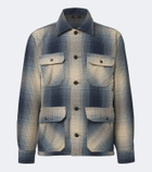RRL Plaid wool twill shirt