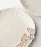 Bordallo Pinheiro Set of 4 ceramic dinner plates by Claudia Schiffer
