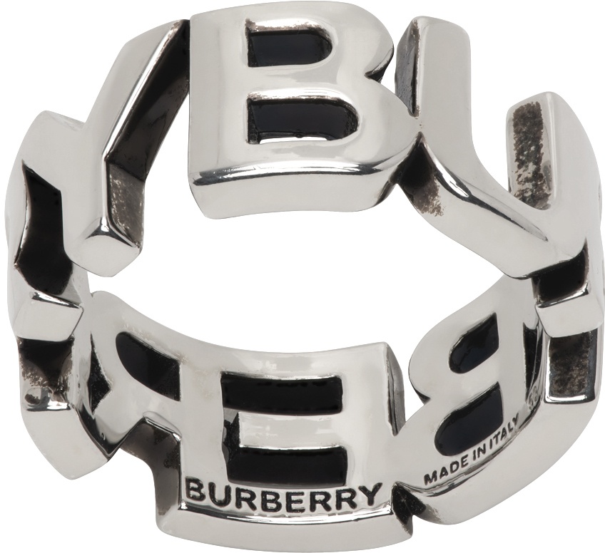 Photo: Burberry Silver Logo Ring