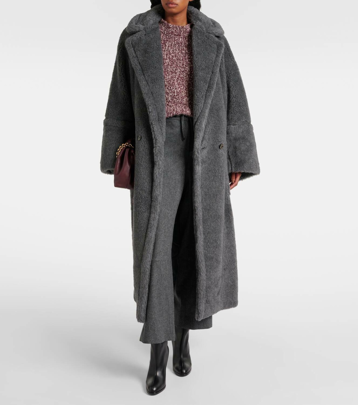 Max Mara Kadiak wool and silk-blend teddy coat Max Mara