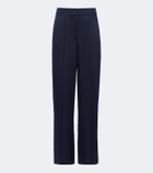 Simkhai Kyra high-rise satin wide-leg pants