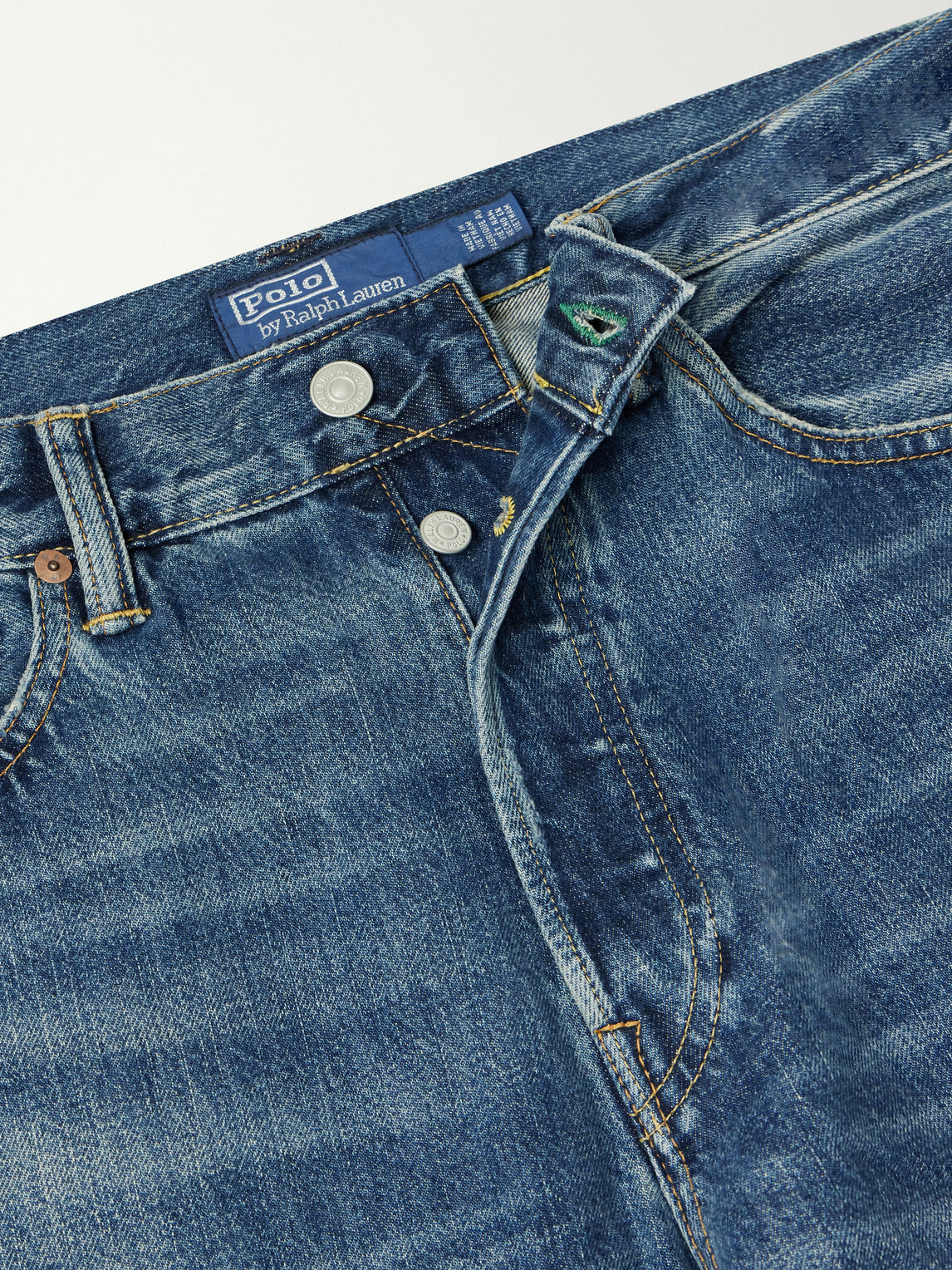 Polo Ralph Lauren - Straight-Leg Distressed Jeans - Blue