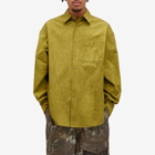 Merely Made Men's Natural Dye Overshirt in Olive Green