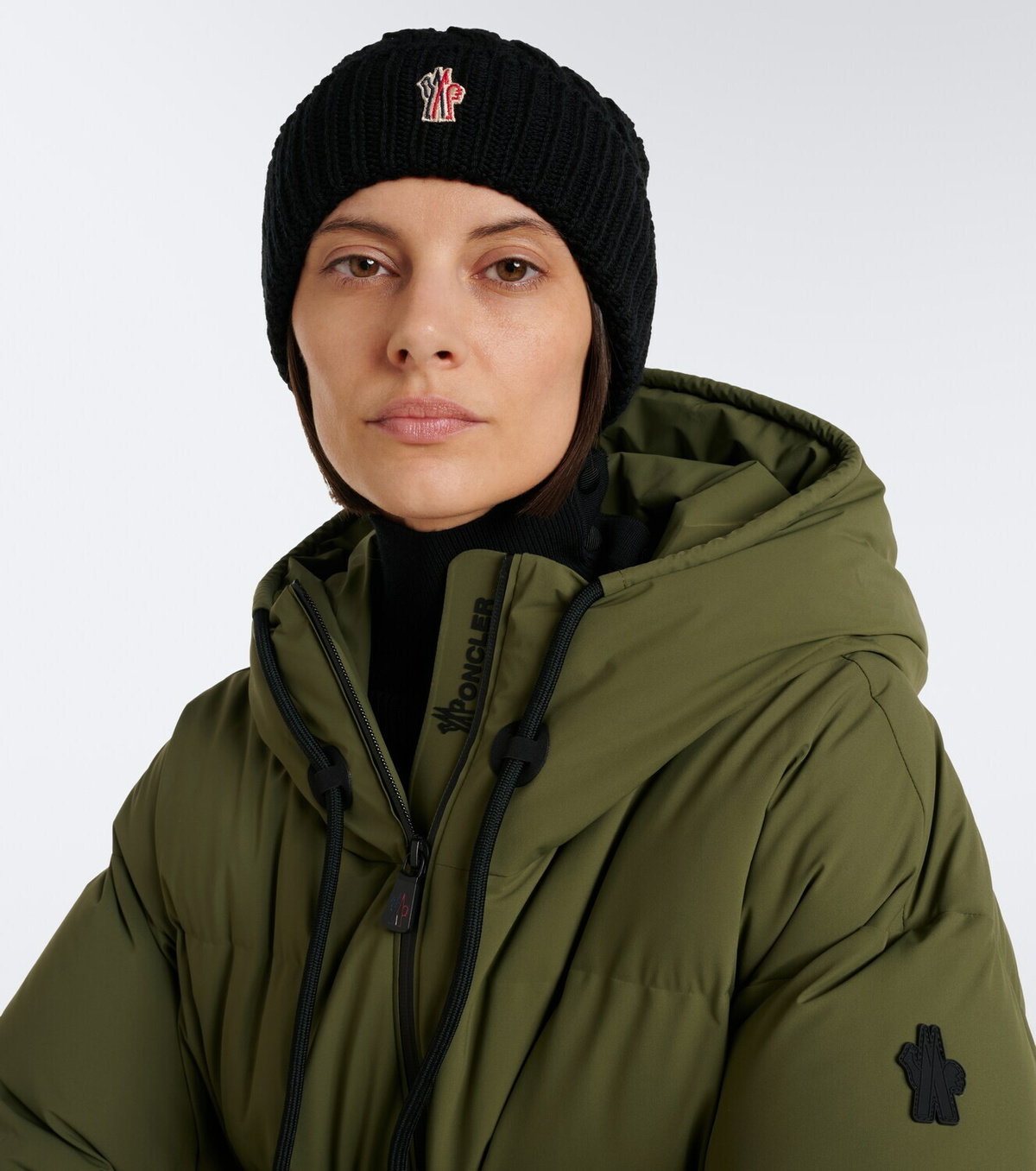 Moncler Grenoble Cable-knit virgin wool beanie