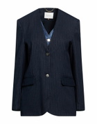 Manila Grace Womens Blazer Midnight in Blue