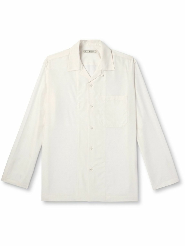 Photo: UMIT BENAN B - Camp-Collar Silk Shirt - White