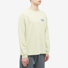 Gramicci Men's Long Sleeve Summit T-Shirt in Smoky Mint Pigment