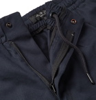 rag & bone - Smith Cotton-Twill Drawstring Shorts - Midnight blue