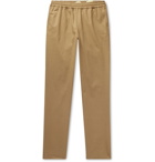 De Bonne Facture - Tapered Wool-Flannel Trousers - Neutrals