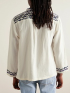 Marant - Cikariah Embroidered Cotton-Gauze Shirt - Neutrals
