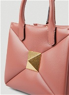 Roman Stud Medium Handbag in Pink