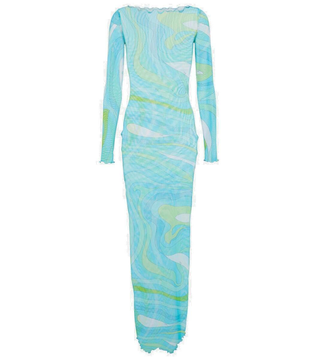 Pucci Marmo mesh maxi dress Emilio Pucci