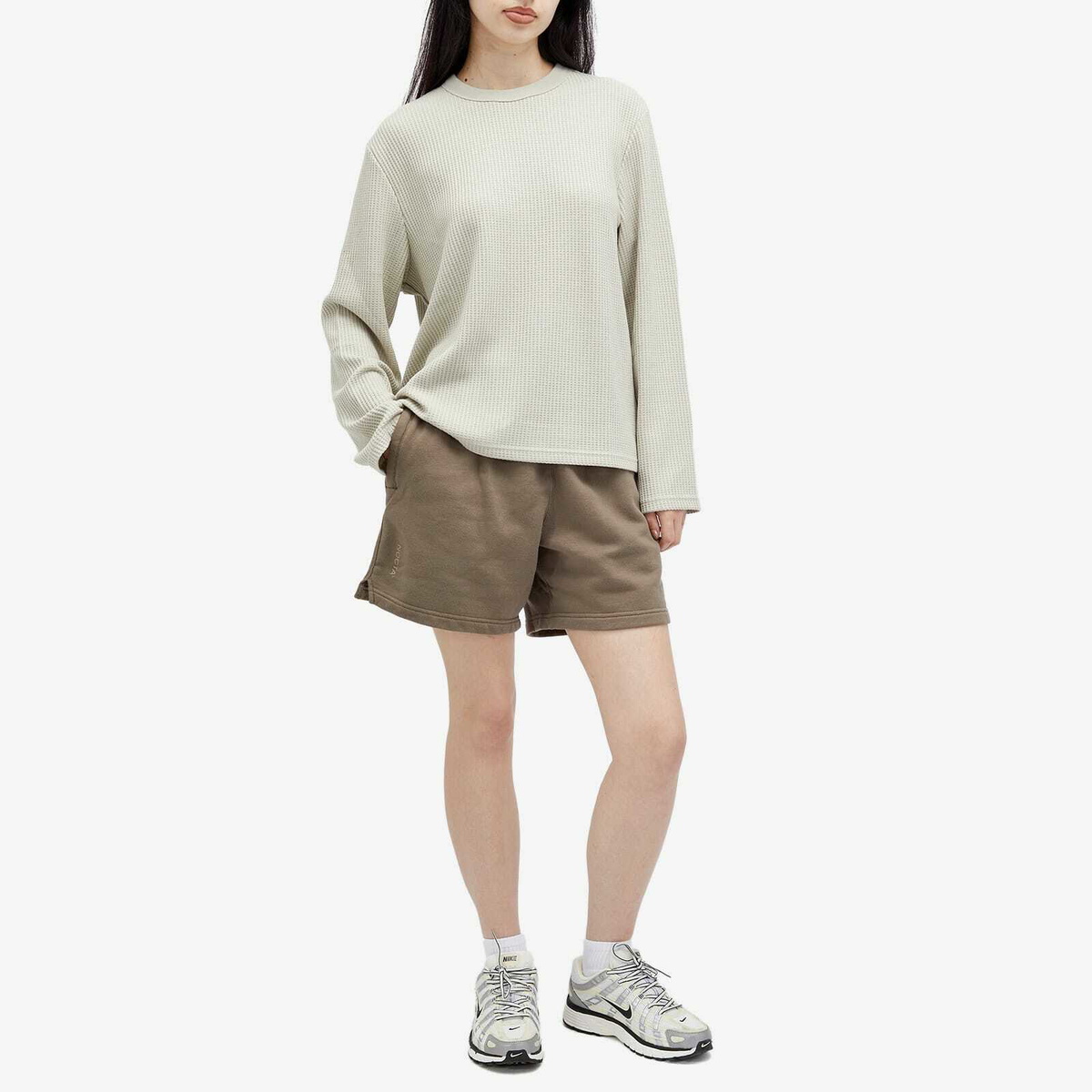 Nike Nocta Cardinal Stock Fleece Short in Olive Grey/Moon